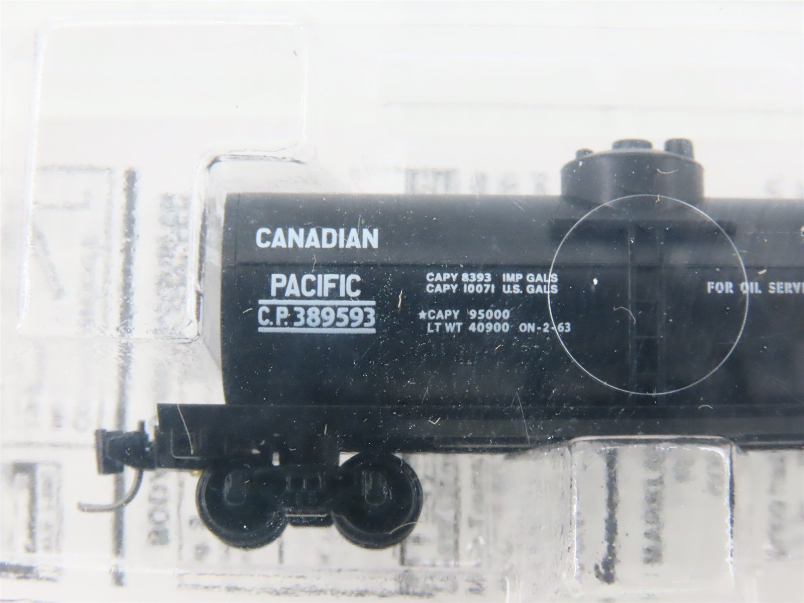 Z Micro-Trains MTL 14420-2 CP Canadian Pacific 39' Single Dome Tankcar #389593