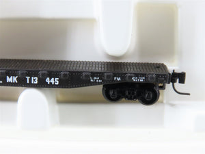 Z Scale Kadee Micro-Trains MTL 14501-2 MKT Missouri Kansas Texas Flatcar #13445