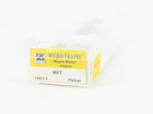Z Scale Kadee Micro-Trains MTL 14501-2 MKT Missouri Kansas Texas Flatcar #13445