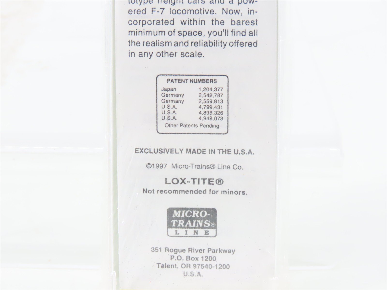 Z Scale Micro-Trains MTL 14505-2 Union Pacific Flatcar #51508