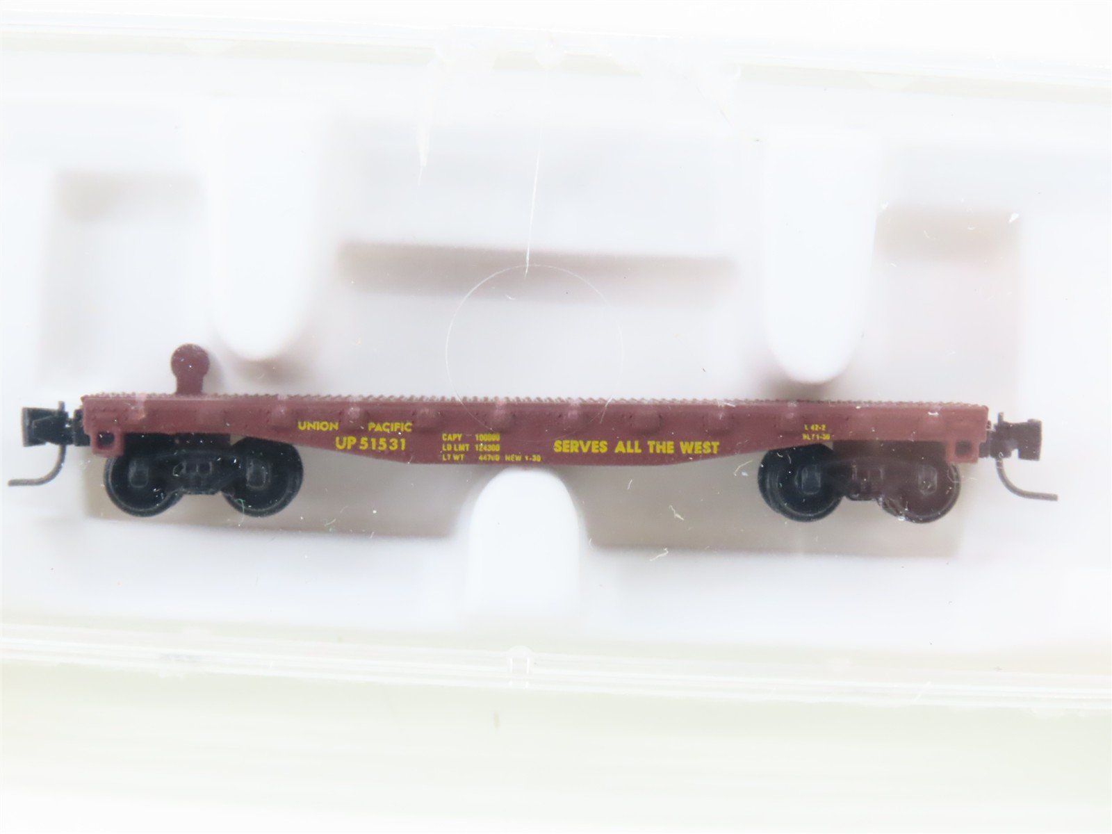 Z Scale Kadee Micro-Trains MTL 14505-2 Union Pacific Flatcar #51531