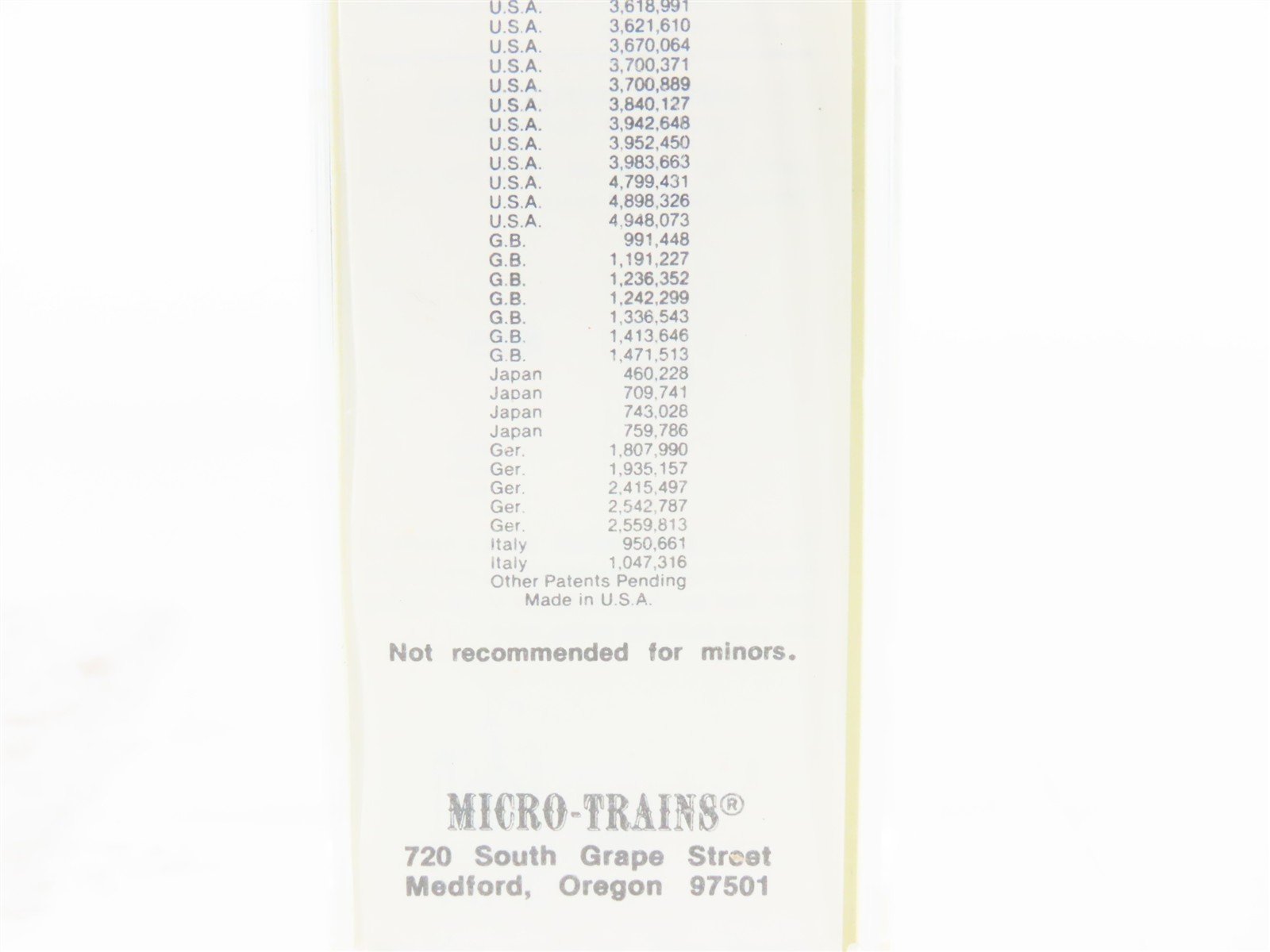 Z Scale Micro-Trains MTL 14711-2 SP Southern Pacific Caboose #607