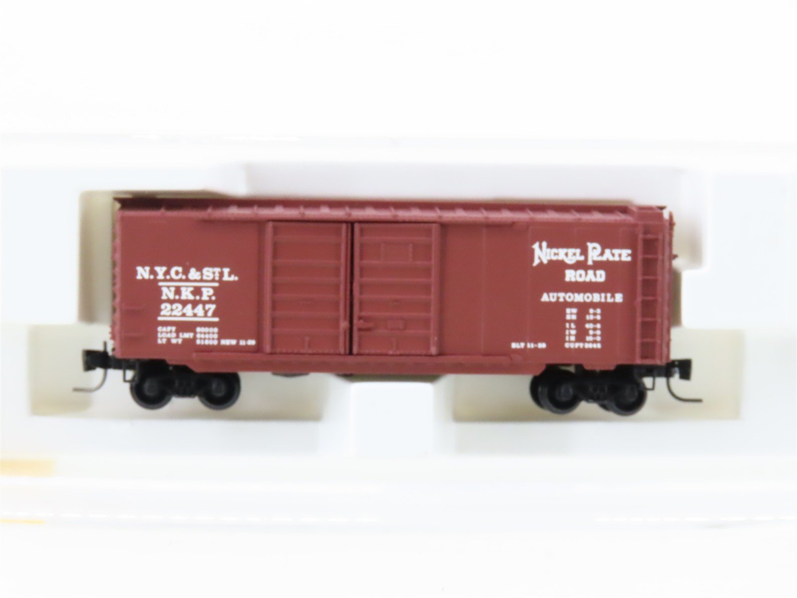 Z Scale Kadee Micro-Trains MTL 14801-2 NKP Nickel Plate Road 40' Boxcar #2244
