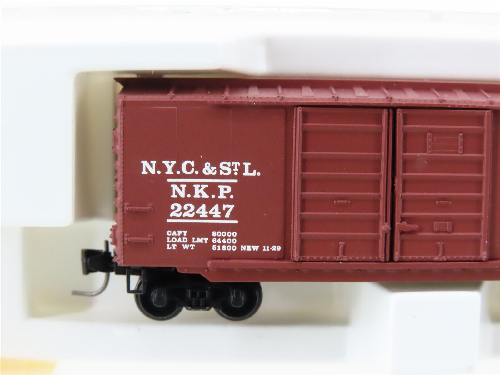 Z Scale Kadee Micro-Trains MTL 14801-2 NKP Nickel Plate Road 40' Boxcar #2244