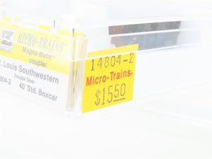 Z Kadee Micro-Trains MTL 14804-2 SSW Cotton Belt Blue Streak 40' Boxcar #46478