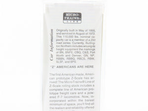 Z Scale Micro-Trains MTL 14811-2 BN Burlington Northern 40' Boxcar #198765