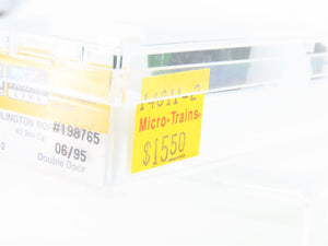 Z Scale Micro-Trains MTL 14811-2 BN Burlington Northern 40' Boxcar #198765