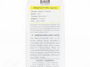 Z Scale Micro-Trains MTL 14908 CN Canadian National 40' Plug Door Boxcar #290159
