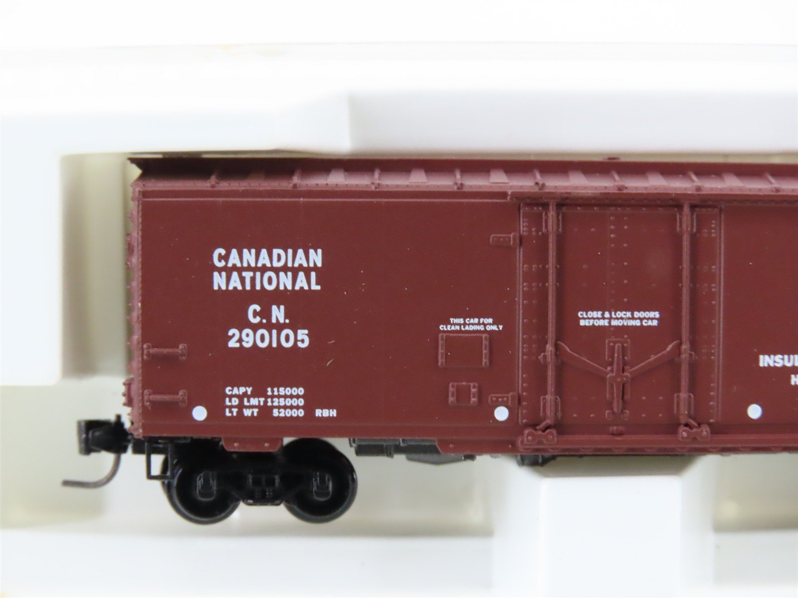 Z Scale Kadee Micro-Trains MTL 14908-2 CN Canadian National 40' Boxcar #290105