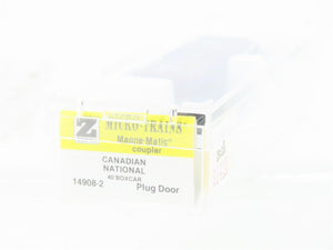 Z Scale Kadee Micro-Trains MTL 14908-2 CN Canadian National 40' Boxcar #290105