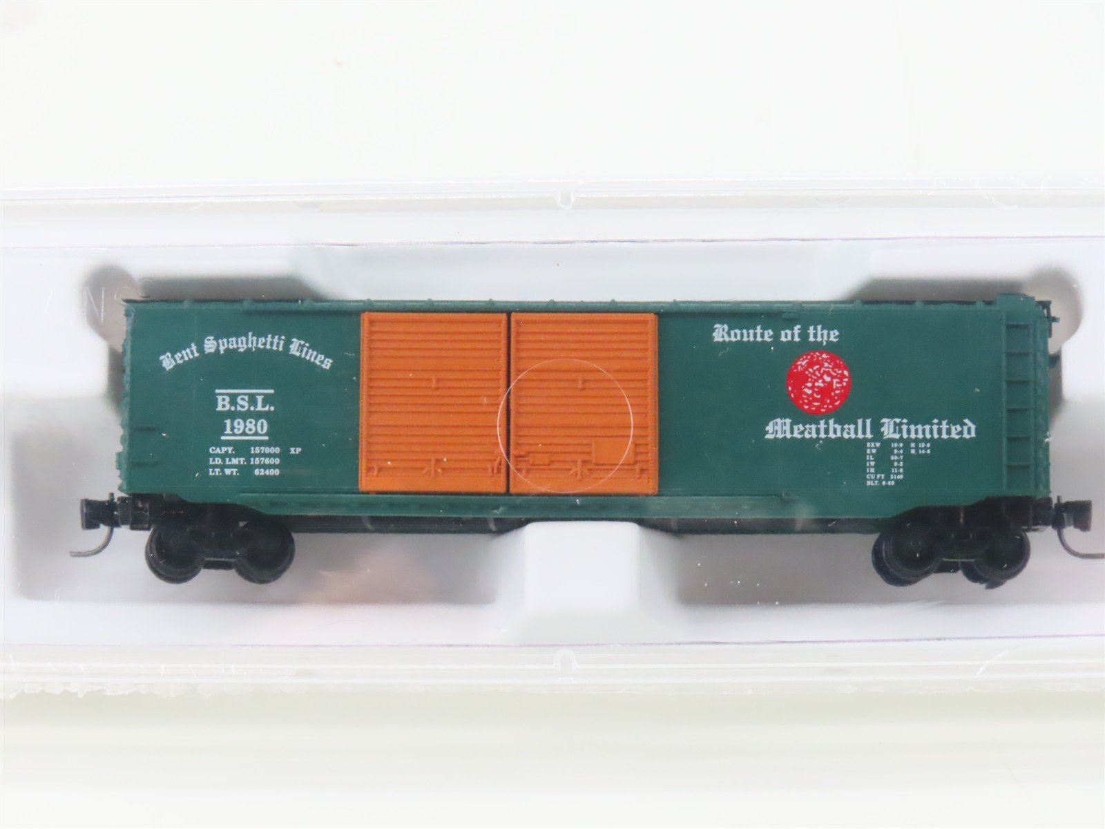 Z Scale Micro-Trains MTL Special Run BSL Best Spaghetti Lines 50' Boxcar #1980