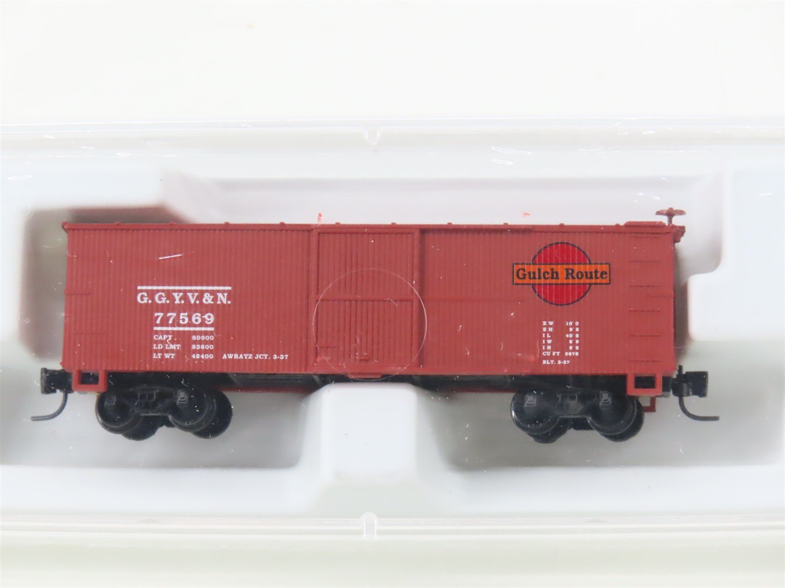 Z Scale Micro-Trains MTL Heritage Collection GGYV&N Gulch Route 40' Boxcar 77569