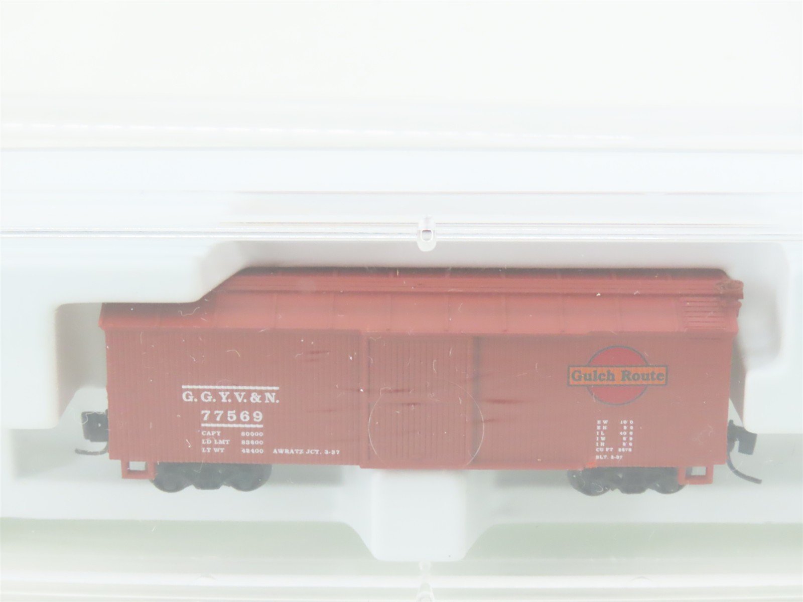 Z Scale Micro-Trains MTL Heritage Collection GGYV&N Gulch Route 40' Boxcar 77569