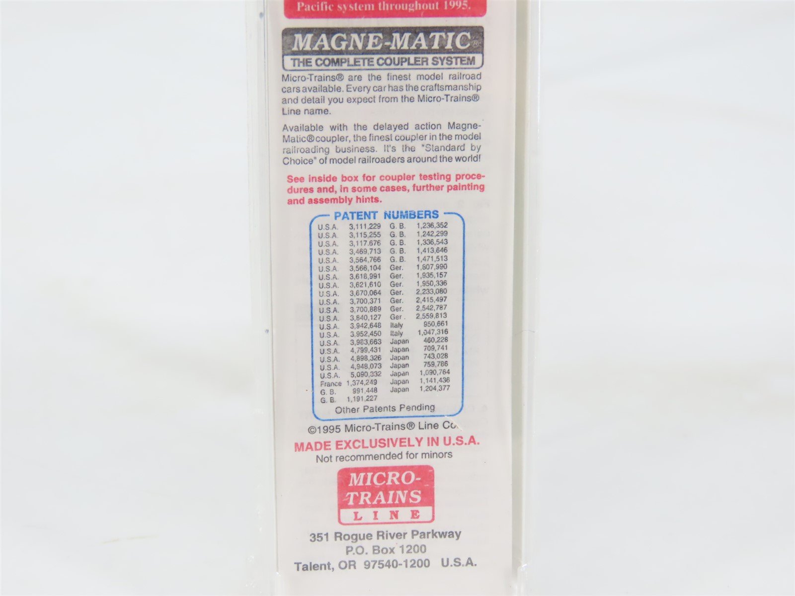 Z Scale Micro-Trains MTL Special Run MP UP NMRA 60th Anniversary Box Car #266929