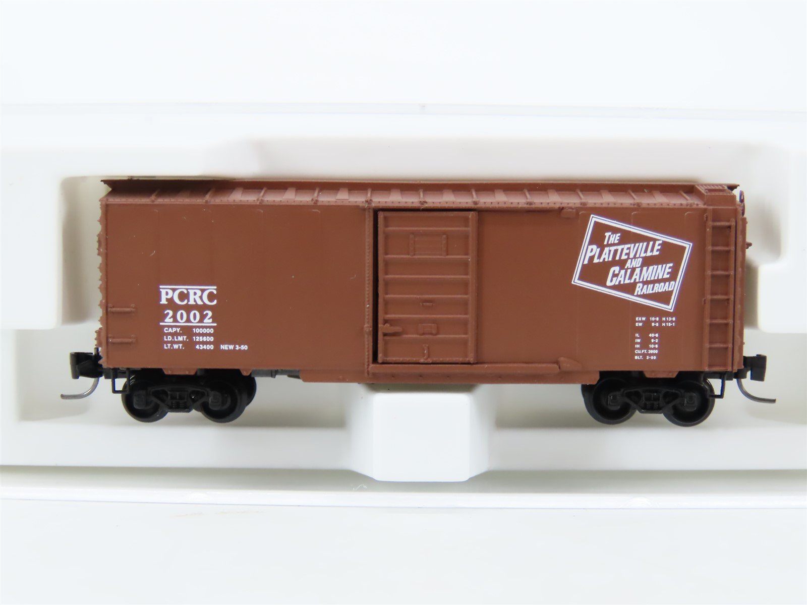 Z Scale Micro-Trains MTL Special Run PCRC Platteville & Calamine Box Car #2002