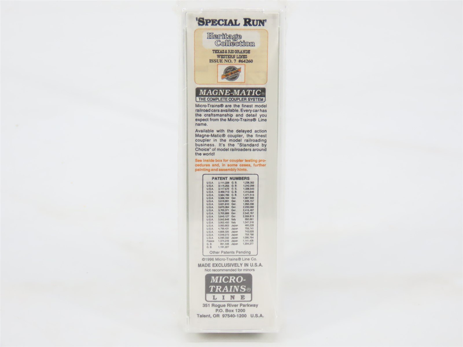 Z Micro-Trains MTL Special Run T&RGW Texas & Rio Grande Western Box Car #64260