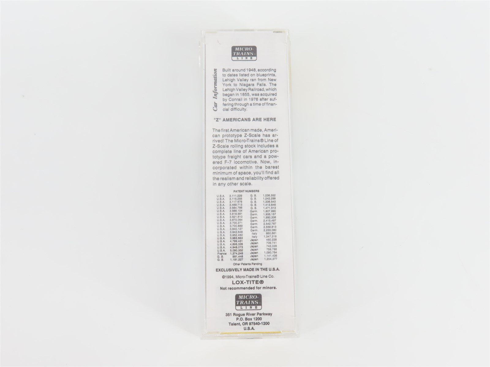 Z Scale Micro-Trains MTL 14005-2 LV Lehigh Valley F7A Diesel Locomotive #514