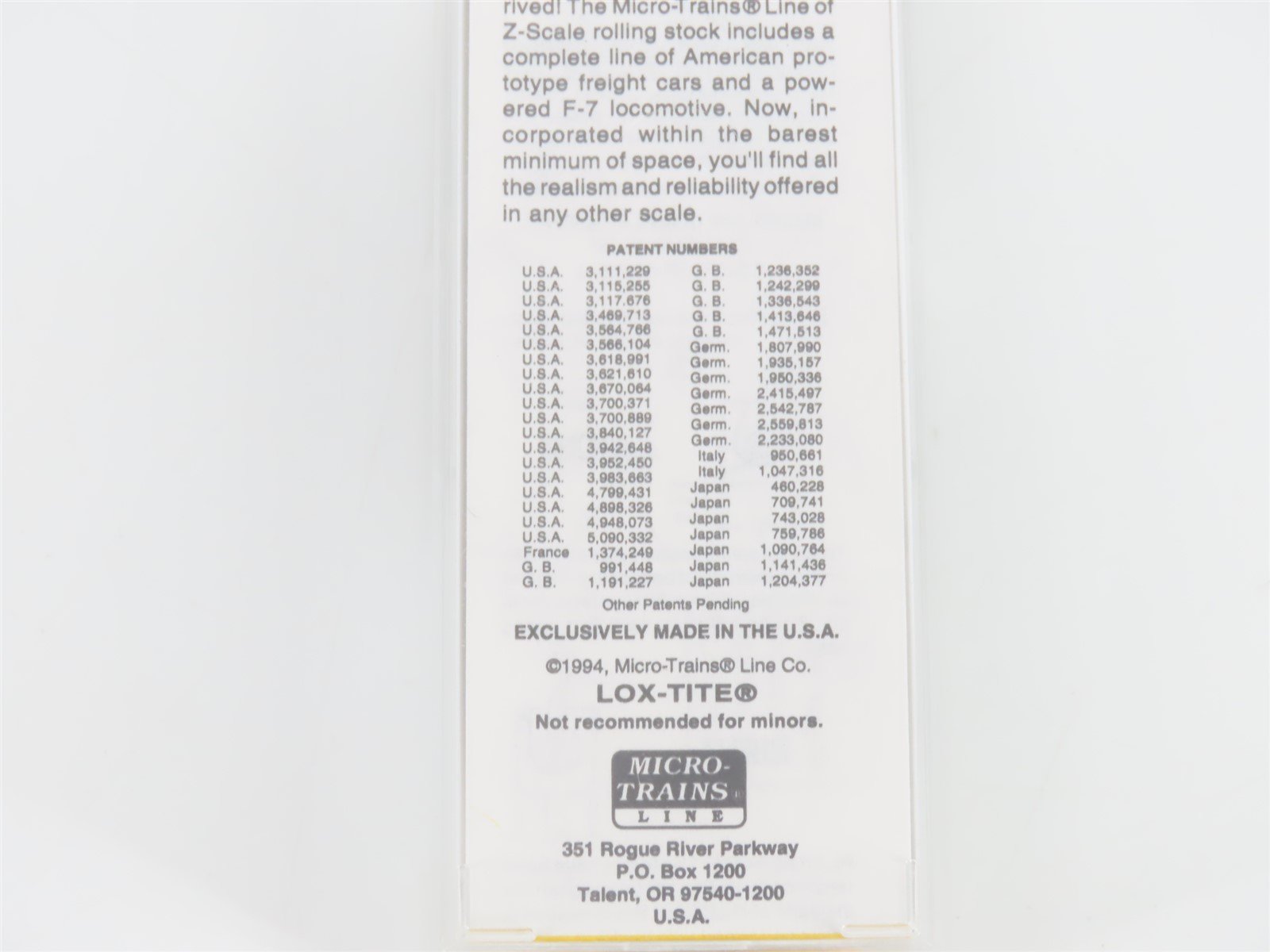 Z Scale Micro-Trains MTL 14005-2 LV Lehigh Valley F7A Diesel Locomotive #514