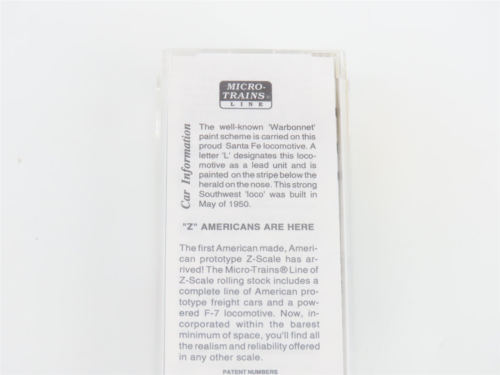 Z Scale Micro-Trains MTL 14007-2 ATSF Santa Fe F7A Diesel Locomotive #336