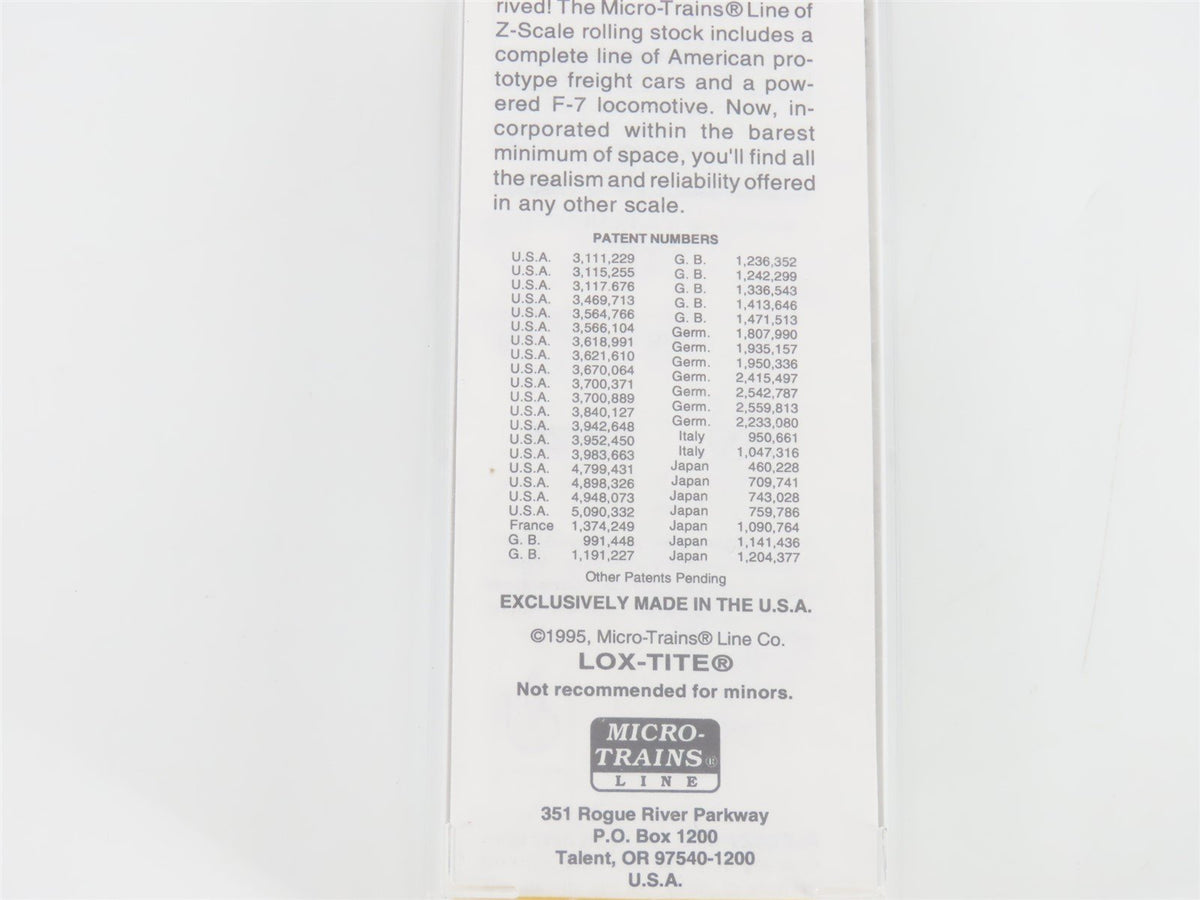 Z Scale Micro-Trains MTL 14007-2 ATSF Santa Fe F7A Diesel Locomotive #336