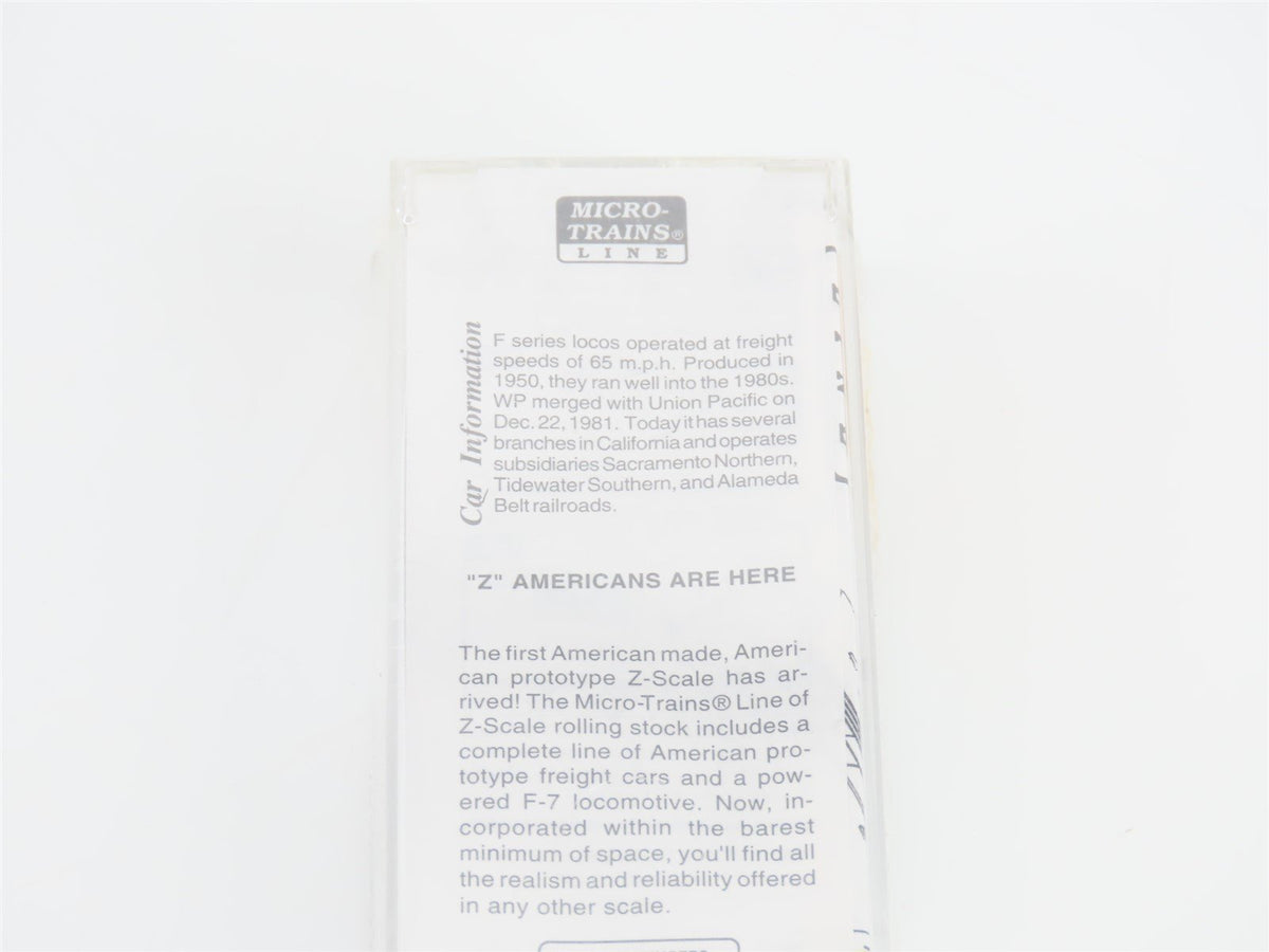 Z Scale Micro-Trains MTL 14006-2 WP Western Pacific F7A Diesel Locomotive SEALED