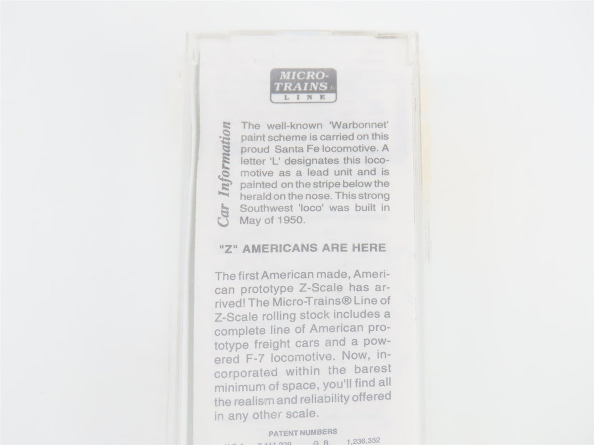 Z Scale Micro-Trains MTL 14007-2 ATSF Santa Fe F7A Diesel Locomotive #331 SEALED