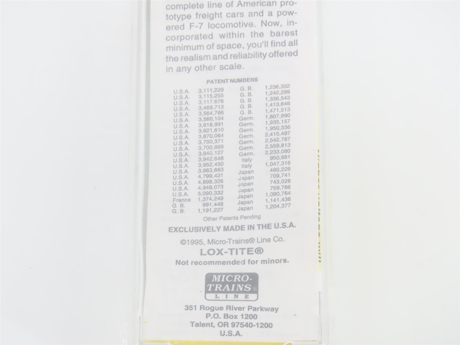 Z Scale Micro-Trains MTL 14007-2 ATSF Santa Fe F7A Diesel Locomotive #331 SEALED