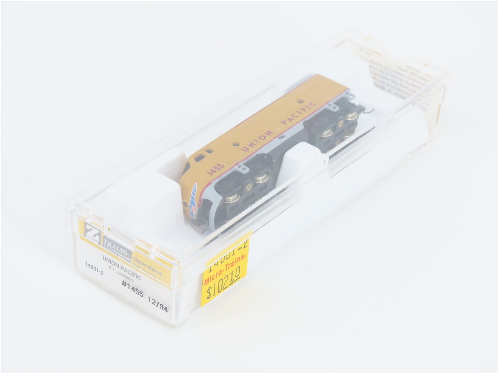 Z Scale Micro-Trains MTL 14001-2 UP Union Pacific F7A Diesel Locomotive #1455