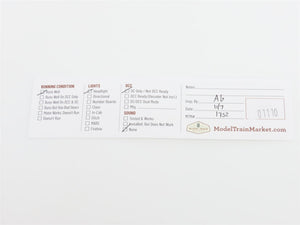 Z Scale Micro-Trains MTL 14001-2 UP Union Pacific F7A Diesel Locomotive #1458