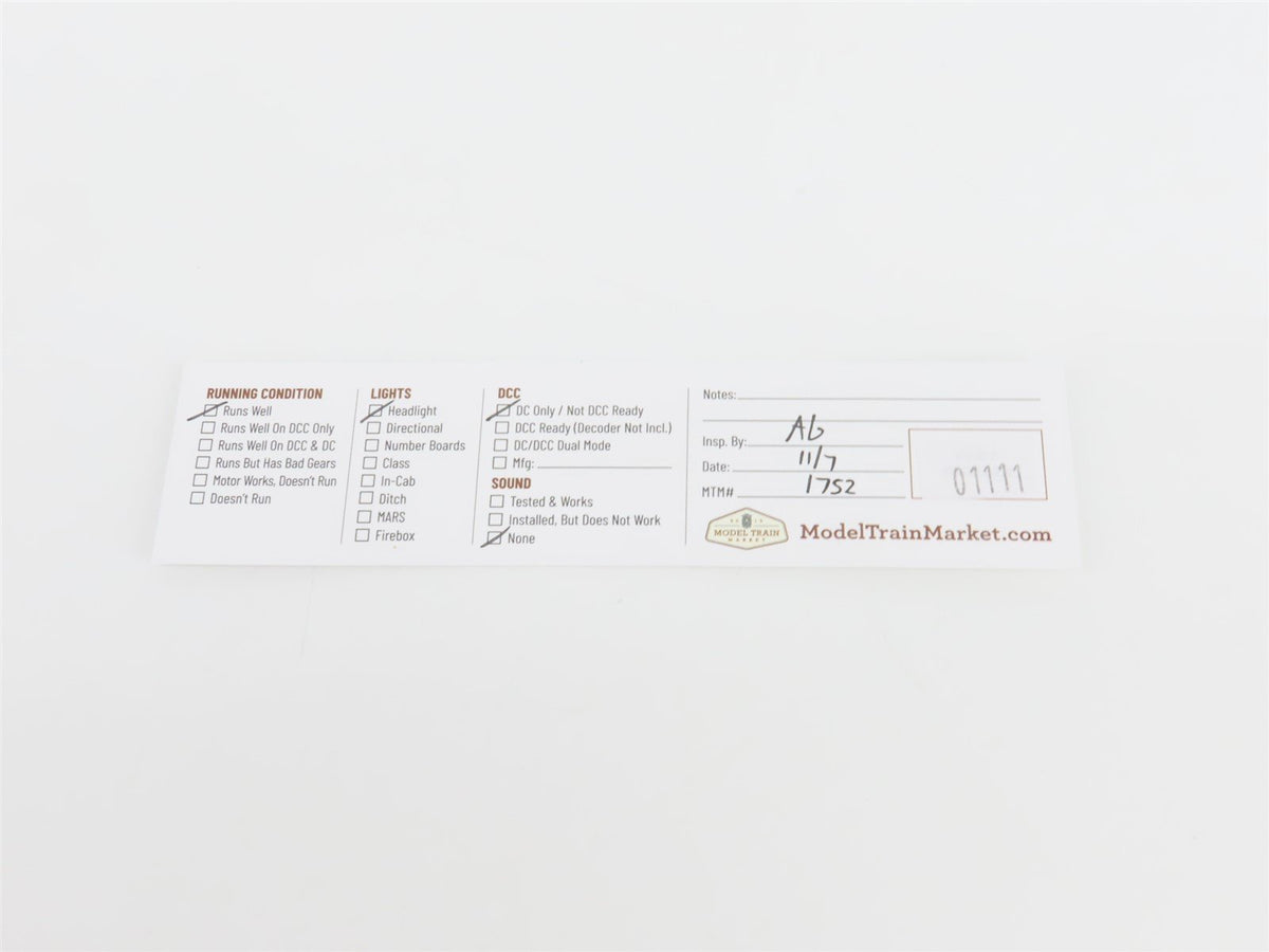 Z Scale Micro-Trains MTL 14004-2 SP Southern Pacific F7A Diesel Locomotive #6110