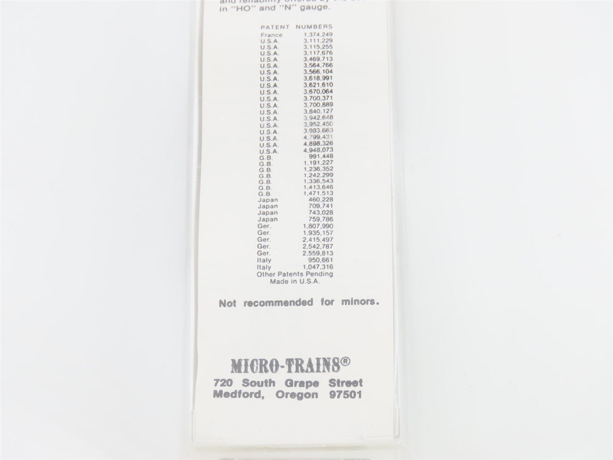 Z Scale Micro-Trains MTL 14004-2 SP Southern Pacific F7A Diesel Locomotive #6110