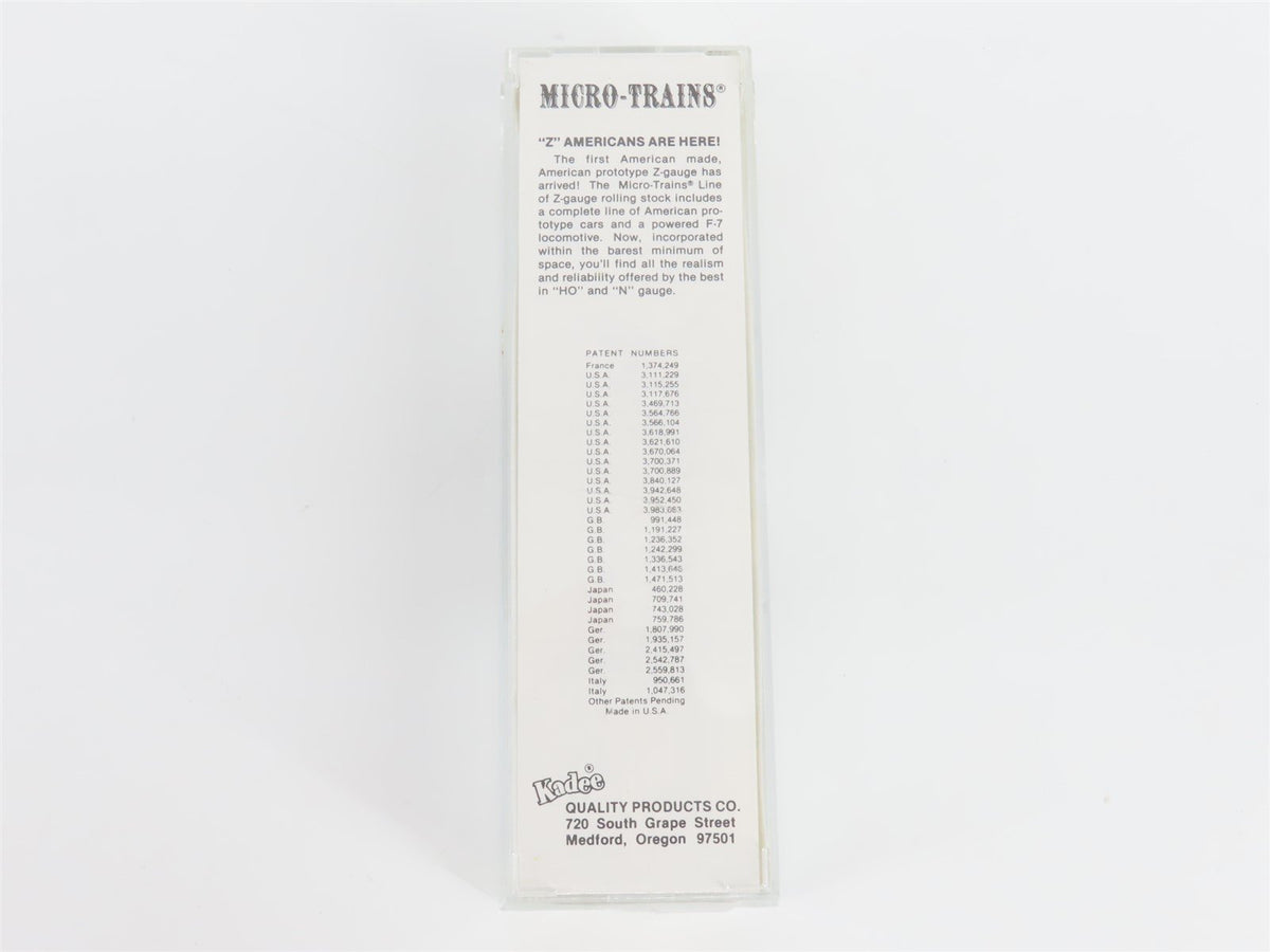 Z Scale Micro-Trains MTL 14002-2 PRR Pennsylvania F7A Diesel Locomotive #9508