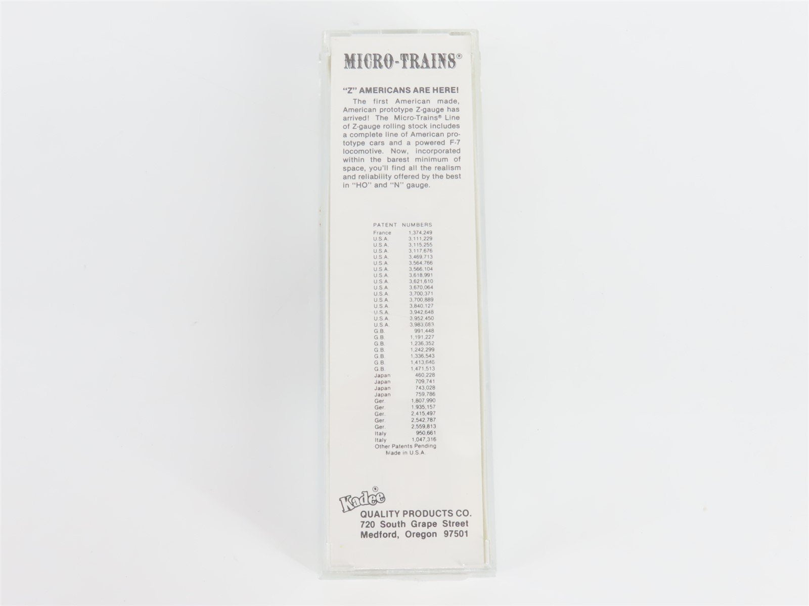 Z Scale Micro-Trains MTL 14002-2 PRR Pennsylvania F7A Diesel Locomotive #9508