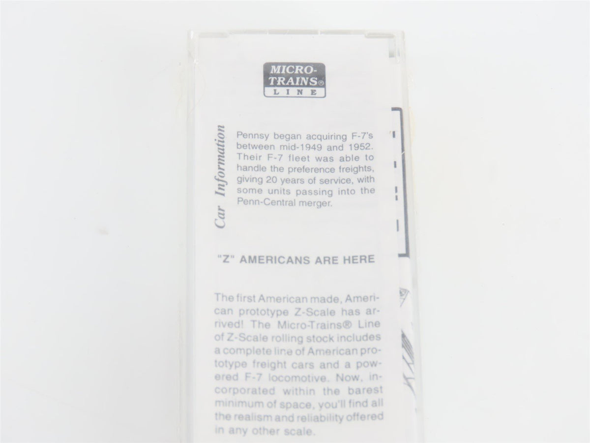 Z Scale Micro-Trains MTL 14002-2 PRR Pennsylvania F7A Diesel Loco #9504 SEALED