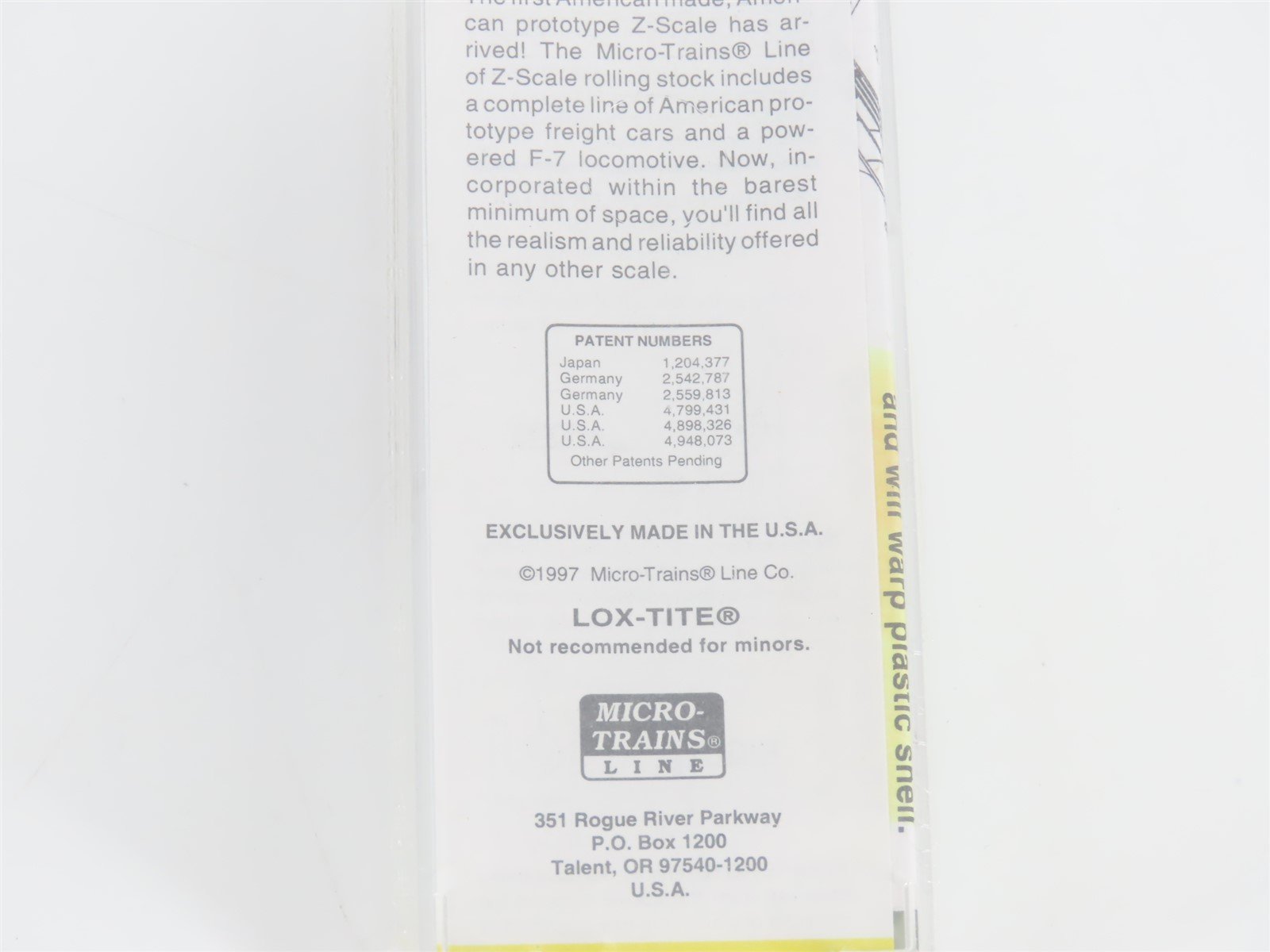 Z Scale Micro-Trains MTL 14002-2 PRR Pennsylvania F7A Diesel Loco #9504 SEALED