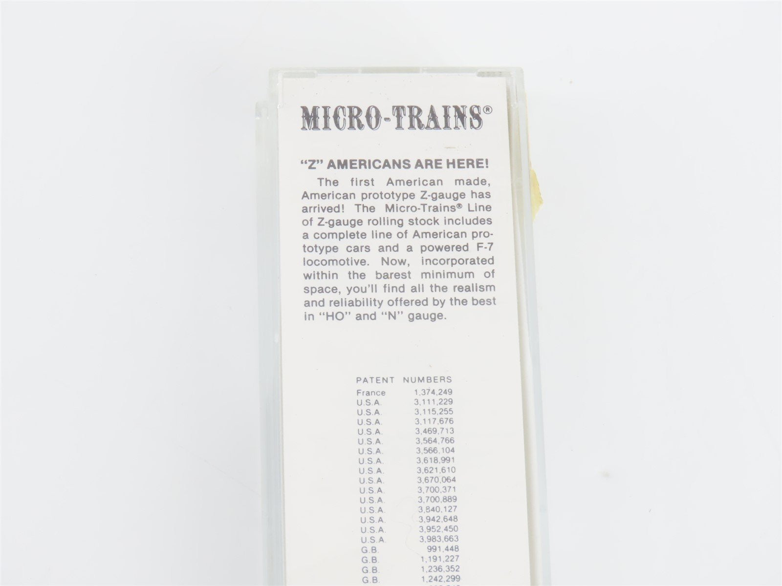 Z Scale Micro-Trains MTL 14003-2 NYC New York Central F7A Diesel Loco #3501