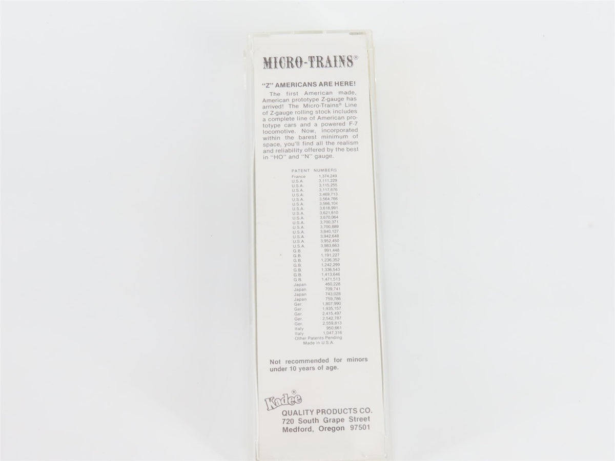 Z Scale Micro-Trains MTL 14003-2 NYC New York Central F7A Diesel Loco #3505