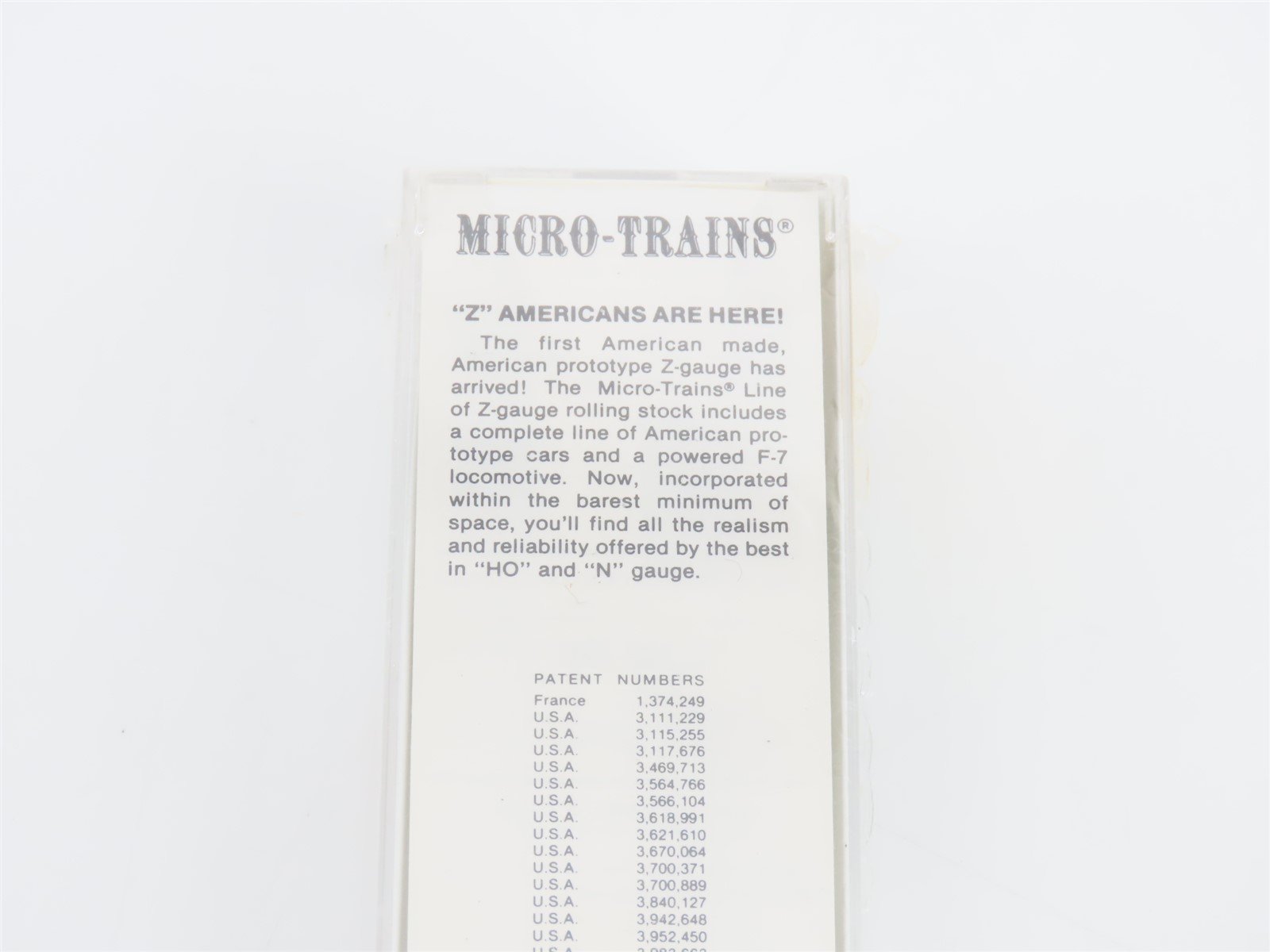 Z Scale Micro-Trains MTL 14001-2 UP Union Pacific F7A Diesel Loco #1458 SEALED