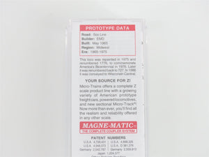 Z Scale Micro-Trains MTL 98101070 SOO Line GP35 Diesel Locomotive #727