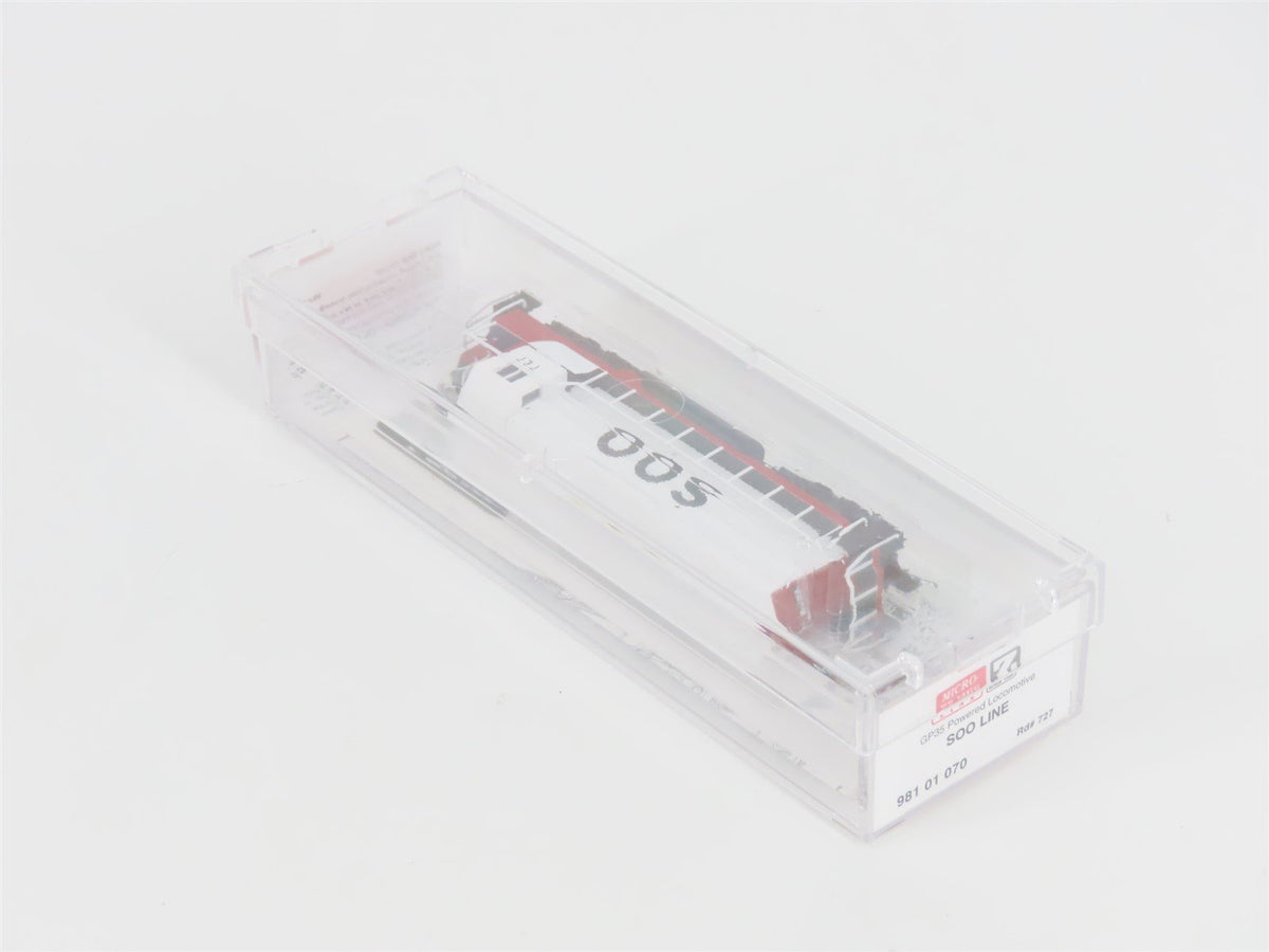Z Scale Micro-Trains MTL 98101070 SOO Line GP35 Diesel Locomotive #727