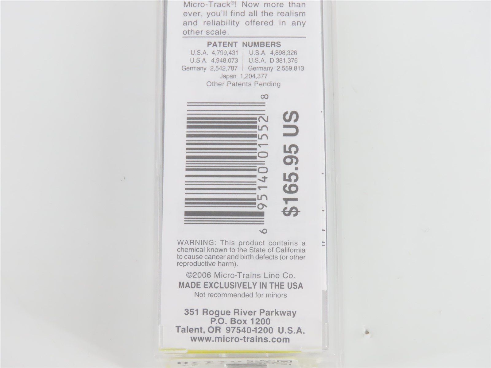 Z Scale Micro-Trains MTL 98101520 SBX Smokey Bear GP35 Diesel Locomotive #1944