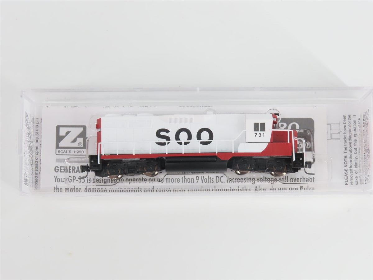 Z Scale Micro-Trains MTL 98101072 SOO Line GP35 Diesel Locomotive #731