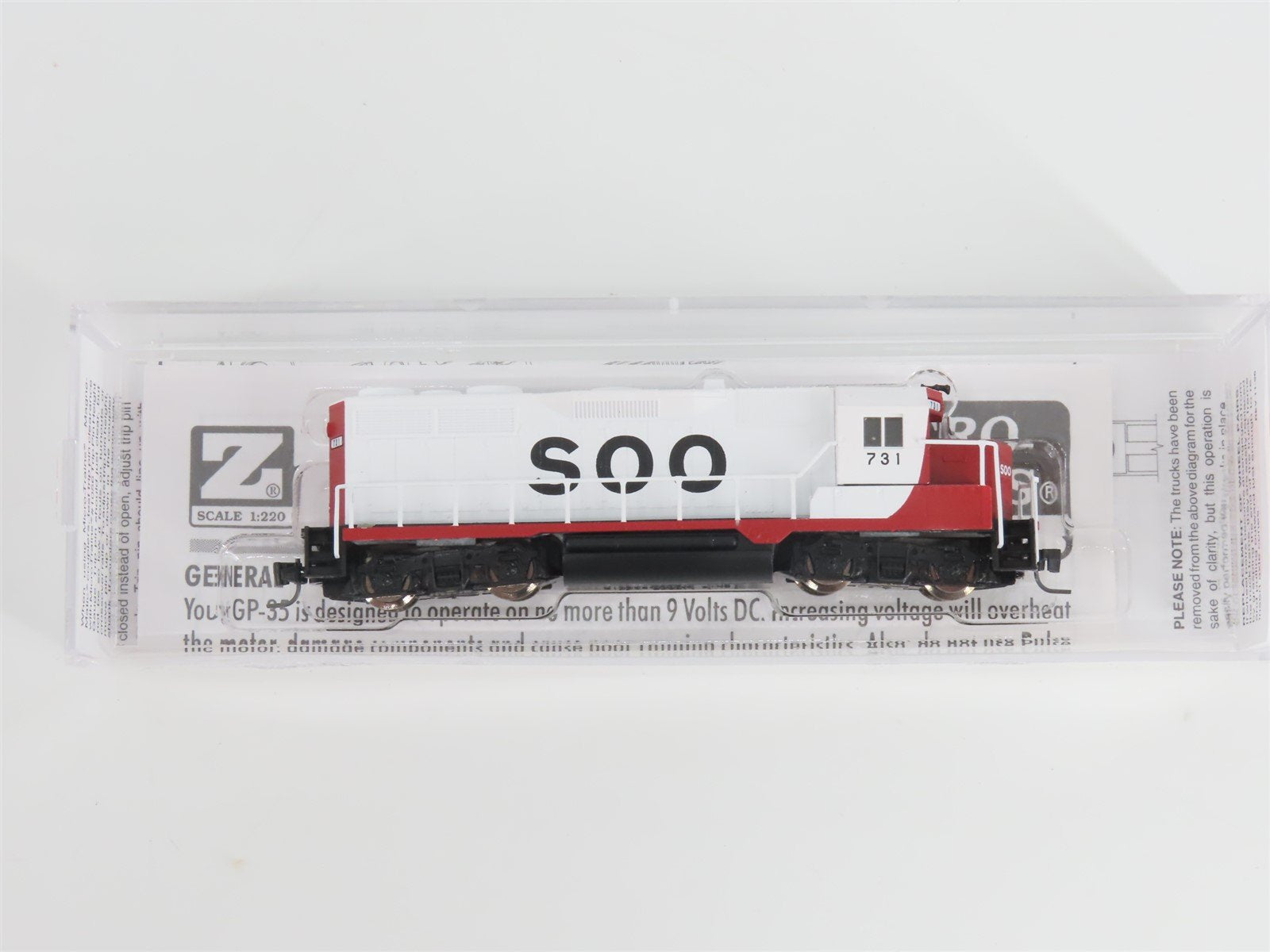 Z Scale Micro-Trains MTL 98101072 SOO Line GP35 Diesel Locomotive #731