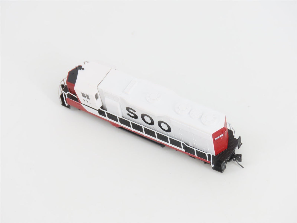 Z Scale Micro-Trains MTL 98101072 SOO Line GP35 Diesel Locomotive #731