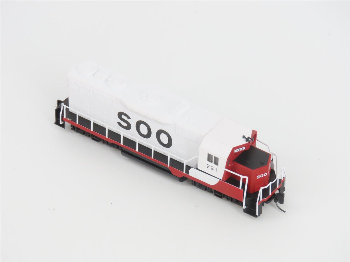 Z Scale Micro-Trains MTL 98101072 SOO Line GP35 Diesel Locomotive #731