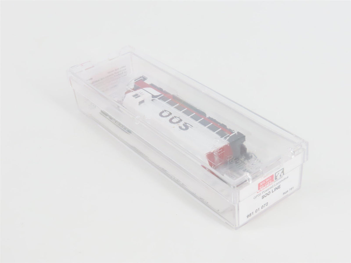 Z Scale Micro-Trains MTL 98101072 SOO Line GP35 Diesel Locomotive #731