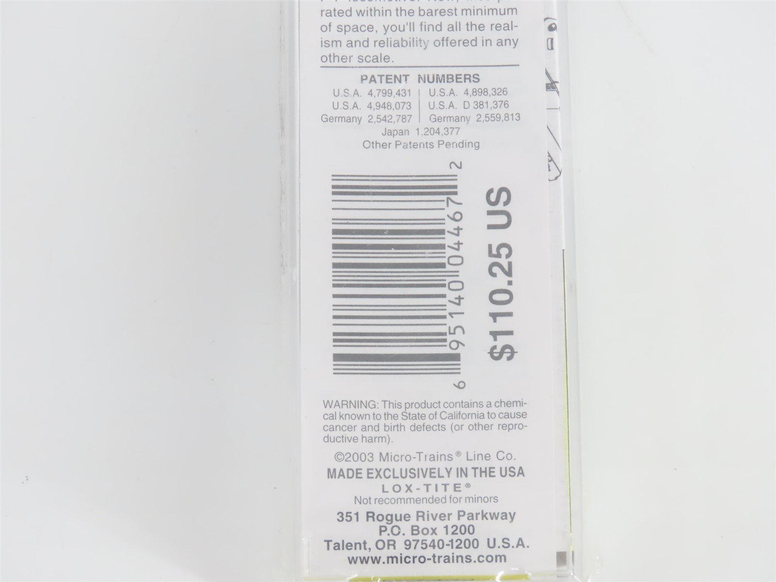 Z Micro-Trains MTL 14012 CP Canadian Pacific F7A Diesel Locomotive #4069 SEALED