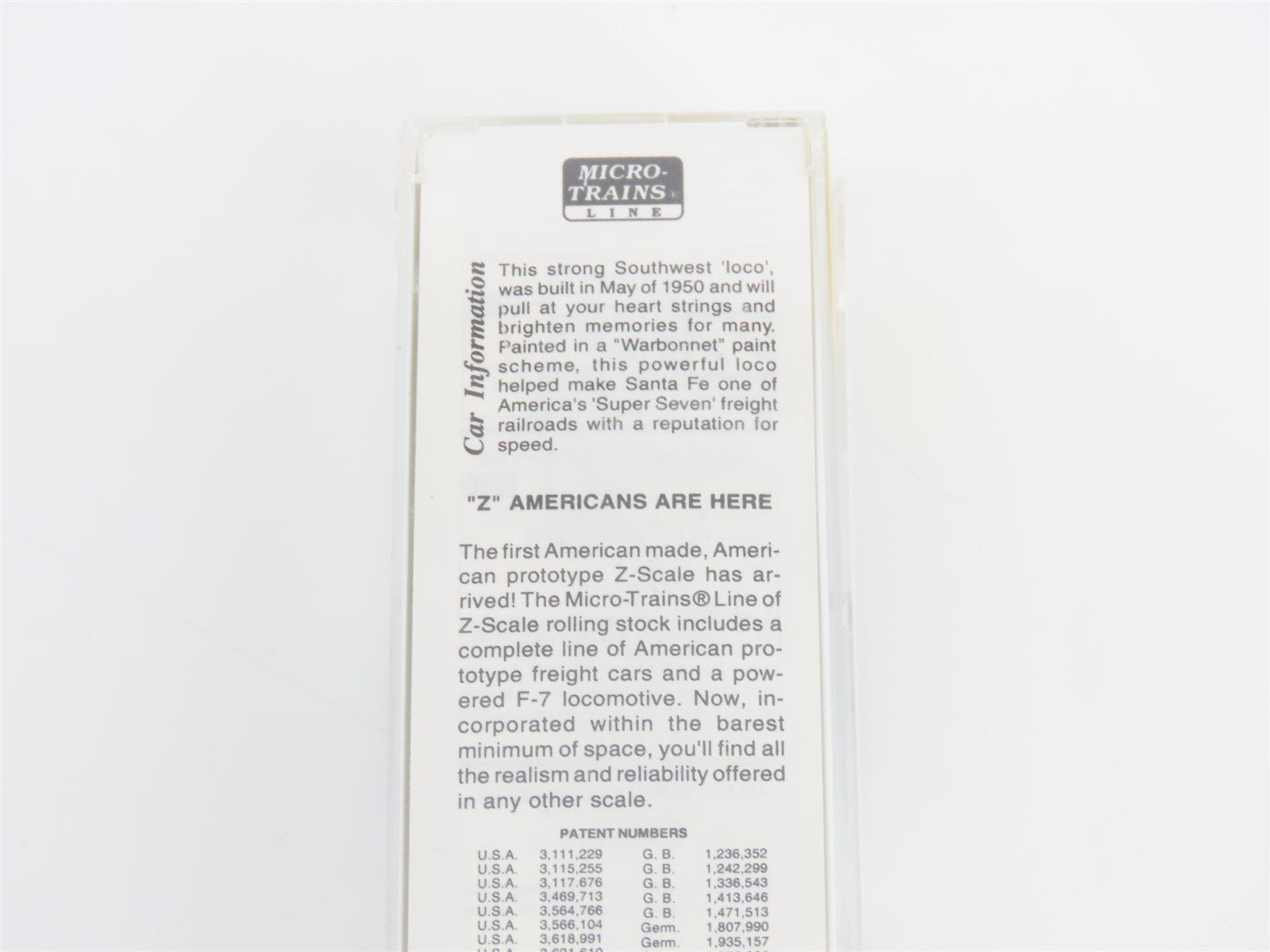 Z Micro-Trains MTL 14007-2 ATSF Santa Fe Warbonnet F7A Diesel Locomotive #330