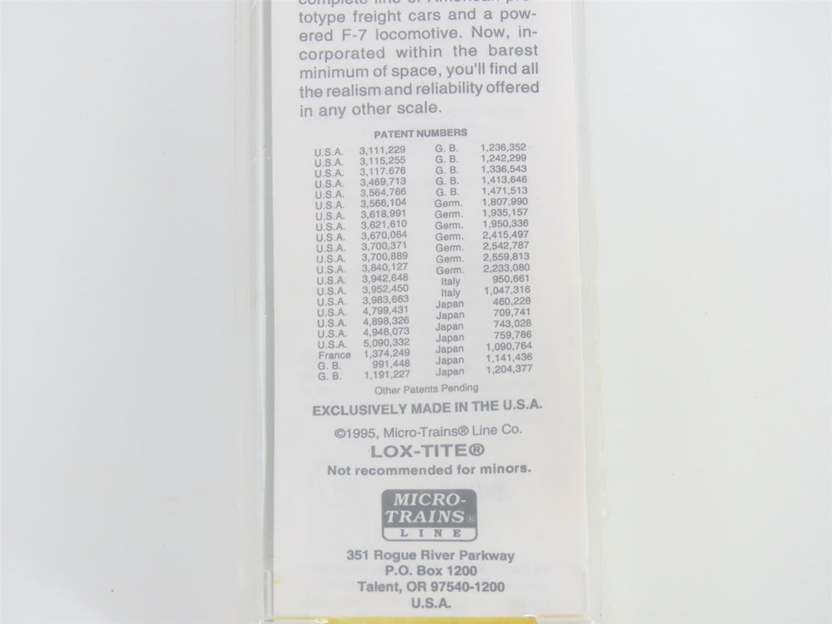 Z Scale Micro-Trains MTL 14007-2 ATSF Santa Fe Warbonnet F7A Diesel #331 SEALED