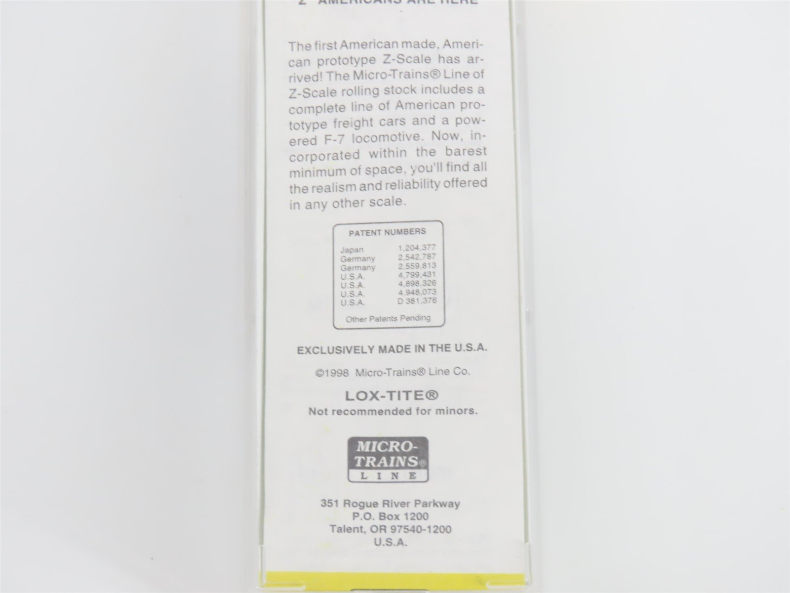 Z Scale Micro-Trains MTL 12008-2 GN Great Northern F7A Diesel #268B UNPOWERED